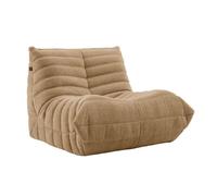 DSAFHIU Divano Caterpillar Lazy Sofa, poltrona da pavimento oversize, morbida e delicata sulla pelle, con trama plissettata, for soggiorno, camera da letto, salone, ufficio.(Khaki,90 * 100 * 75cm)