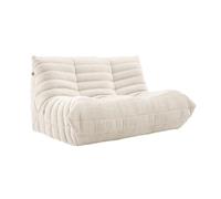 DSAFHIU Divano Caterpillar Lazy Sofa, poltrona da pavimento oversize, morbida e delicata sulla pelle, con trama plissettata, for soggiorno, camera da letto, salone, ufficio.(Beige,140 * 100 * 75cm)
