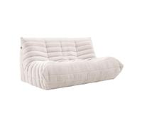 DSAFHIU Divano Caterpillar Lazy Sofa, poltrona da pavimento oversize, morbida e delicata sulla pelle, con trama plissettata, for soggiorno, camera da letto, salone, ufficio.(Beige,180 * 100 * 75cm)