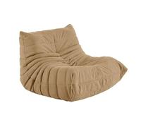 DSAFHIU Divano Caterpillar Lazy Sofa, poltrona da pavimento oversize, morbida e delicata sulla pelle, con trama plissettata, for soggiorno, camera da letto, salone, ufficio.(Khaki,83 * 93 * 65cm)