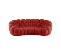 DSAFHIU Divano moderno Lazy Bubble, divano a bolle con forma a nido d'ape 3D, comodo divano senza braccioli for il tempo libero, for soggiorno e camera da letto.(Red)