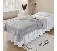 DSAoTeng Coperta per lettino da massaggio spa, in morbido pile di coniglio, calda e accogliente, lavabile in lavatrice, per saloni di bellezza, spa, sala massaggi, casa per tutte le stagioni (#5, 110