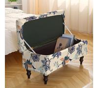 DSAoTeng Copertura per panca pieghevole per ottomana, elasticizzata, con stampa, rettangolare, con fondo elastico, antipolvere, antiscivolo, protezione per mobili, per soggiorno, camera da letto