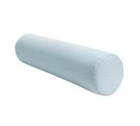 DSAoTeng Cuscino cilindrico in lino a tinta unita, ergonomico, in spugna, per collo e zona lombare, con fodera rimovibile, per divano, letto, ufficio, relax e sonno (#5, 20 x 90 cm)