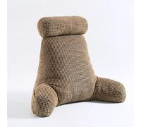 DSAoTeng Cuscino da lettura con braccioli, supporto per la schiena, ergonomico con imbottitura in cotone PP, cuscino per sedersi a letto sul divano, con supporto lombare e collo, per leggere e