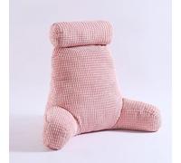 DSAoTeng Cuscino da lettura con braccioli, supporto per la schiena, ergonomico con imbottitura in cotone PP, cuscino per sedersi a letto sul divano, con supporto lombare e collo, per leggere e