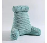 DSAoTeng Cuscino da lettura con braccioli, supporto per la schiena, ergonomico con imbottitura in cotone PP, cuscino per sedersi a letto sul divano, con supporto lombare e collo, per leggere e