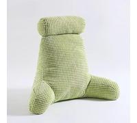 DSAoTeng Cuscino da lettura con braccioli, supporto per la schiena, ergonomico con imbottitura in cotone PP, cuscino per sedersi a letto sul divano, con supporto lombare e collo, per leggere e