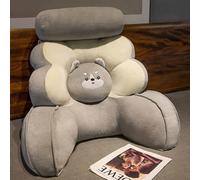 DSAoTeng Cuscino da lettura per adulti e seduti a letto, in velluto con cristalli Kawaii, cuscino per schienale, supporto lombare, multiuso, per leggere, rilassarsi, guardare la TV (usky, 55 x 65 cm)