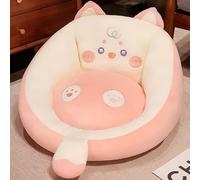 DSAoTeng Cuscino da seduta a forma di animale, stile kawaii, con schienale, in peluche, tatami, morbido, antiscivolo, lavabile, per giochi, ufficio, camera da letto, soggiorno, balcone (#2, 55 x 35 cm