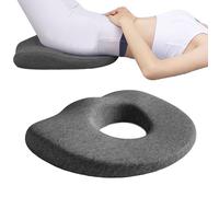 DSAoTeng Cuscino per mal di testa, in memory foam, a forma di ciambella, con design cavo, coccige, sollievo dal dolore, per emorroidi, letto, sedia da ufficio, sedile auto (#1, taglia unica)