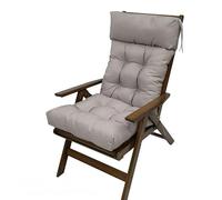 DSAoTeng Cuscino per sedia da giardino con schienale alto, impermeabile, resistente al sole, antiscivolo, con legacci, cuscino pieghevole per patio, balcone, soggiorno, camera da letto (#6)