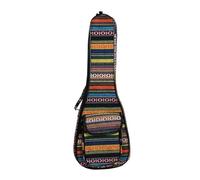 DSAoTeng Custodia per ukulele da concerto da 58 cm, stile etnico, in tessuto di cotone, spessa, imbottita, impermeabile, resistente, con spallacci e tasca, per esercitazioni in viaggio, #1