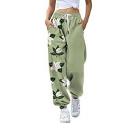 DSAoTeng Pantaloni da jogging casual da donna pantaloni sportivi stampati con fiori 3D a vita alta tuta da salotto yoga pantaloni sportivi, # 4, XXL