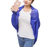 DSAoTeng Scialle da donna increspato a prova di sole, colore puro, leggero, in chiffon, protezione dai raggi UV, con orlo increspato, traspirante, sciarpa rinfrescante per guida, spiaggia