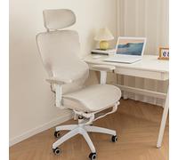 DSAoTeng Set di coprisedie ergonomiche da ufficio, moderne, minimaliste, elasticizzate, in jacquard, 3 pezzi, rimovibili, spesse, antipolvere, per sedia girevole da ufficio (#3, taglia unica)