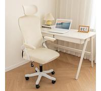DSAoTeng Set di coprisedie ergonomiche da ufficio, moderne, minimaliste, elasticizzate, in jacquard, 3 pezzi, rimovibili, spesse, antipolvere, per sedia girevole da ufficio (#4, taglia unica)