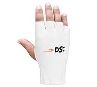 DSC 1501497 Attitude Cricket Batting Inner Gloves For Boys | Cotton Material | Cut Finger for Better Grip | Faster Sweat Absorbtion | Kit for Men and Boys | White