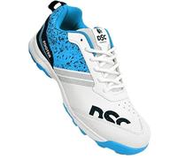DSC Zooter Cricket Shoes | White/Black | for Boys And Men | Polyvinyl Chloride | 7 UK, 8 US, 41 EU