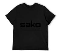 DSCXSD PLXDA SAKO Finland Logo Shotgun Rifle Hunting Trap Skeet White T-Shirt Colour38 L