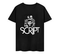 DSCXSD The Script Band Mens Black T Shirt Size Large