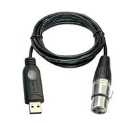 DSD TECH Cavo da USB a XLR SH-AU20A per microfoni dinamici come Shure (5,9 piedi)