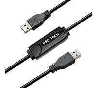 DSD TECH SH-K03A Cavo Data Link USB 3.0, Transfer 5Gbps e Condivisione KM, Win/Mac, 3m (10ft)