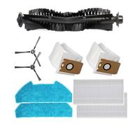 DSDBDNN Kit di pulizia completo compatibile con il robot aspirapolvere Redkey R10, include spazzole laterali, panni for il lavaggio, filtro e sacchetti antipolvere for prestazioni ottimali.