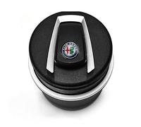 DSDSBB Auto Posacenere,per Alfa Romeo Giulia Stelvio Mito 147 159 156 166 Giulietta Tonale Brera Impermeabile Portatile Senza Fumo Antiodore Portacenere Staccabile Auto Interni Accessories