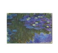 dsdsgog Famoso dipinto Ninfee di Claude Monet Poster e stampe su tela Decorazione murale Immagini per soggiorno Casa 35x50 cm Senza cornice
