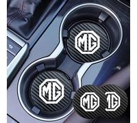 DSEEAK 2 Pezzi Sottobicchieri Auto, per MG ZS GS HS EZS MG5 MG GT MG6 MG4 MG6 Antiscivolo Tappetini Portabicchieri Auto, Universale Sottobicchieri Portabevande