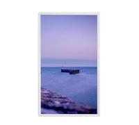 DSeenLeap Cornice per Foto Digitale con Schermo HD IPS da 32 Pollici, Macchina pubblicitaria montata a Parete, Supporta la modalità Schermo Verticale, con rilevamento del Corpo Umano (Bianco)