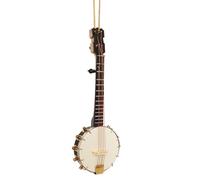 Dselvgvu Banjo in miniatura da appendere, 13,8 cm, mini strumento musicale, replica regalo di Natale, decorazione per la casa, ornamento (banjo da 13,8 cm)