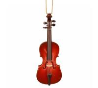 Dselvgvu Mini violoncello da appendere in legno da 11,9 cm, riproduzione musicale con mini strumento musicale, regalo di compleanno, decorazione per la casa, ornamento (violoncello da 11,9 cm)