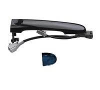 DSEQOPHH Auto Esterno Maniglia Compatibile con Nissan per Micra 2010 2011 2012 2013 2014 2015 2016 2017 2018 2019 con Sensore A Pulsante 1 Pz Maniglia per Porta Esterna(Black,Front Right)