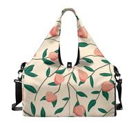 Dserfgiu Borsa da palestra da donna con scomparto per scarpe, tasche per riporre oggetti bagnati e asciutti, borsone da viaggio, tappetino da yoga portatile, Pesca, Misura unica