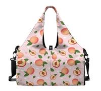 Dserfgiu Borsa da palestra da donna con scomparto per scarpe, tasche per riporre oggetti bagnati e asciutti, borsone da viaggio, tappetino da yoga portatile, Pesca, Misura unica