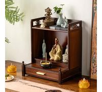 DSEWTEZXI Santuari sacrificali per meditazione da scrivania, altare del santuario d'epoca con ripiano retrattile, tavolo dell'altare buddista delle chiese, tavolo per statue di Buddha nelle case.
