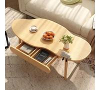 DSEWTEZXI Tavolini da caffè contenitori con cassetto, tavolino da caffè Centrale Moderno e Minimalista per Soggiorno, tavolino da caffè in Stile Fattoria di metà secolo, tavolino da caffè Unico.