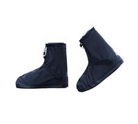 DSFDFDG Copriscarpe Impermeabili Copriscarpe antipioggia in silicone da 22 cm, cordino elastico, impermeabili, antiscivolo, resistenti all'usura, for la stagione delle piogge(Black,S)