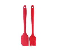 DSFDFDG Leccapentole Silicone 2 Pz/Set Silicone Pennello for Olio for Condimenti Crema for Burro Mixer Torta Spatola Pasticceria Raschietto Utensili da Cucina Strumenti di Cottura(Red)