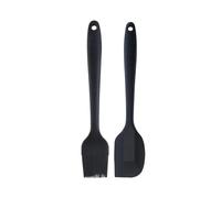 DSFDFDG Leccapentole Silicone 2 Pz/Set Silicone Pennello for Olio for Condimenti Crema for Burro Mixer Torta Spatola Pasticceria Raschietto Utensili da Cucina Strumenti di Cottura(Black)