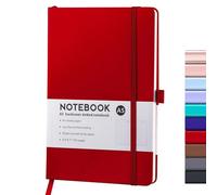 DSFDFDG Quaderno con cinturino for schizzi A5, piccolo taccuino, quaderni e diari A6, cancelleria, diario, blocchi for appunti, ufficio, materiale scolastico Per Scrivere, Per Diari(Red,A6)