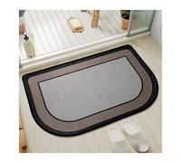 DSFDFDG Zerbino Tappetino da bagno semicircolare, antiscivolo, lavabile, ad asciugatura rapida, con supporto in gomma, assorbente, rotondo, for doccia(GGZN46-2,40X60CM(1.3X2FT)