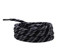 DSFIHJO 2 paia 6mm Grasso Tri-colore Sei-twill Rotondo Lacci Delle Scarpe Con Coulisse In Vita Maglione Cappello Corda Lacci(Black White Grey,80cm)