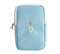 DSFIHJO Borsa Per Cavi Elettronica digitale da viaggio Dati Telefono Caricabatterie Banca Disco rigido Confezione Ordinamento Piccolo per Accessori Tecnologici(Blue)