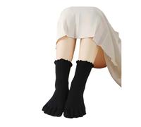 DSFIHJO Calze Con Dita Calzini a cinque dita Flower da donna, in cotone sottile, traspiranti, con divise, a 5, che assorbono il sudore per lo Sport(Color08)