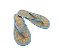 DSFIHJO Ciabatte Paglia Donna Ciabatte infradito estive da donna, comode e antiscivolo, sandali infradito in rattan, pantofole da casa(Blue,37)