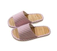 DSFIHJO Ciabatte Paglia Donna Sandali estivi da donna, morbidi, antiscivolo, traspiranti, aperti, pantofole da casa leggere e silenziose(Pink,36-37)