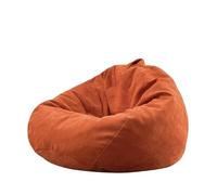 DSFIHJO Copridivano Per Borsa Di Fagioli Copertura for pouf da esterno impermeabile senza imbottitura interna Per il Soggiorno(Orange,D70cm-2.3ft-cover)